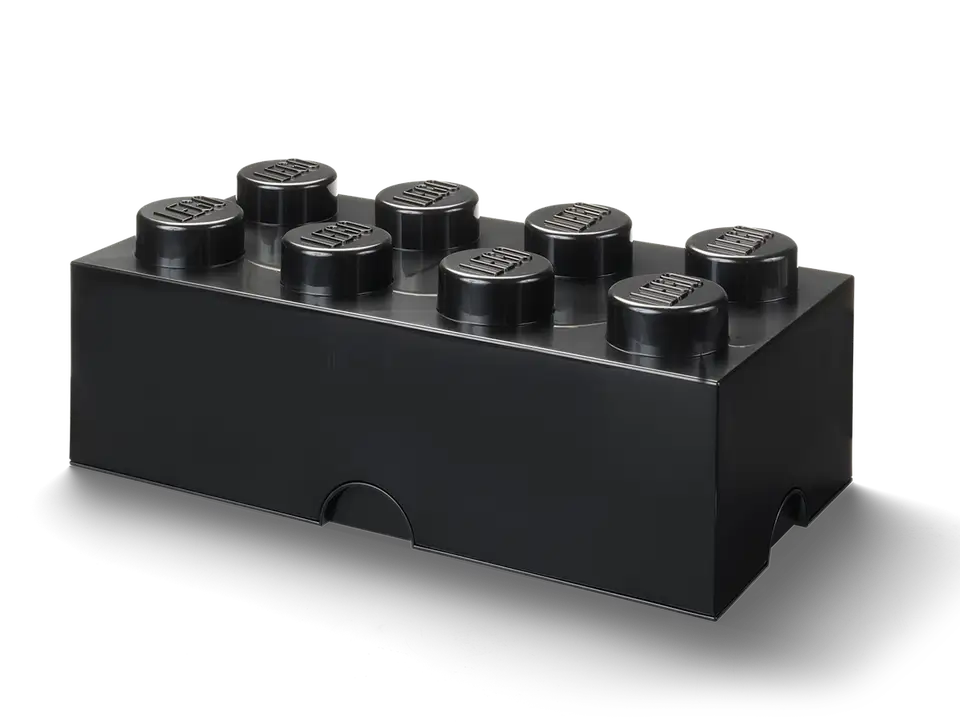 8-Stud Brick Black