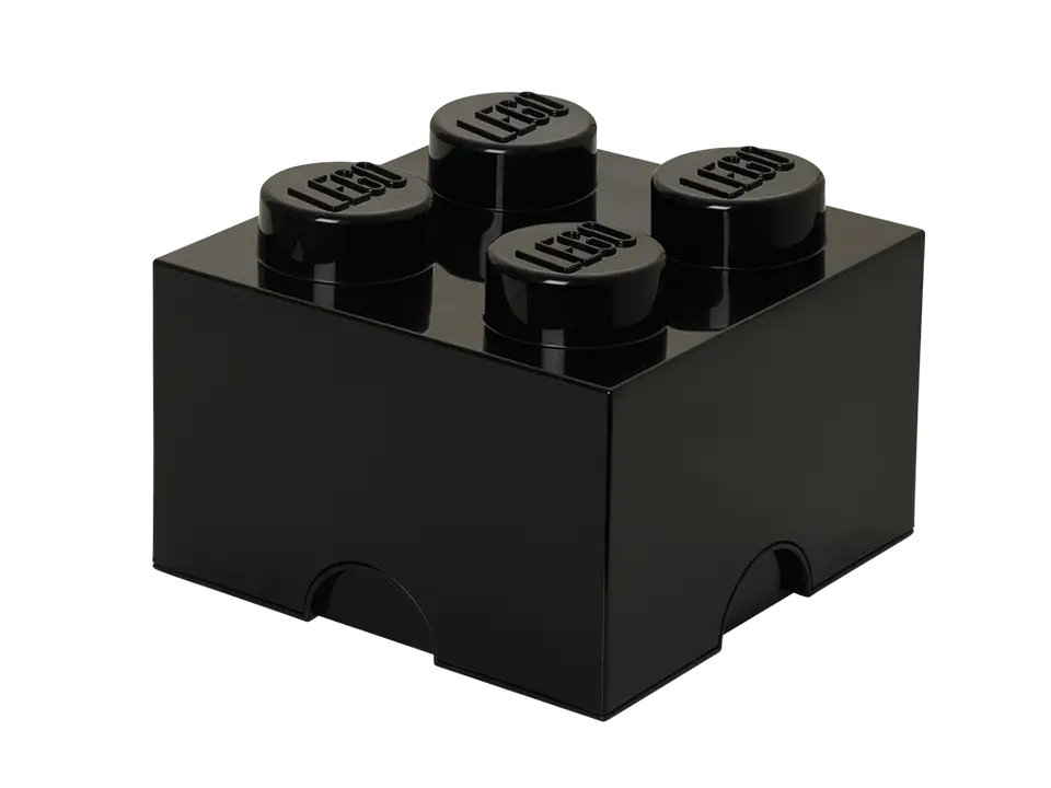 4-Stud Brick Black