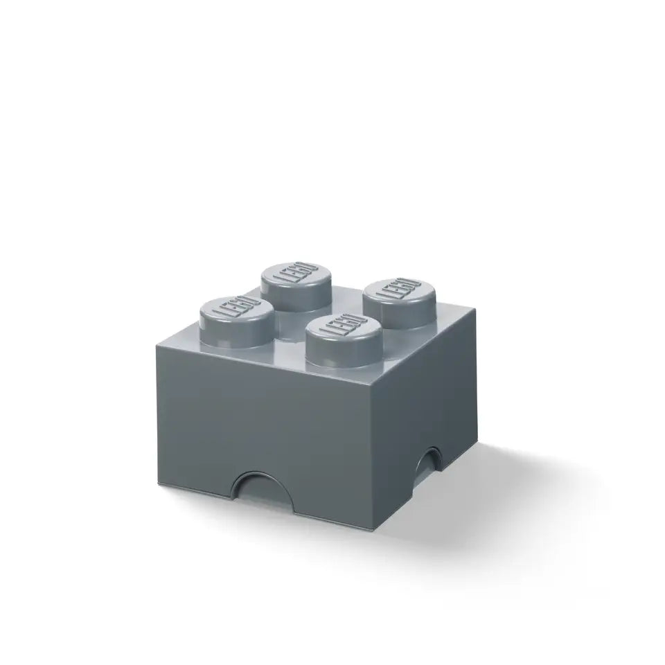 4-Stud Brick Dark Stone Grey