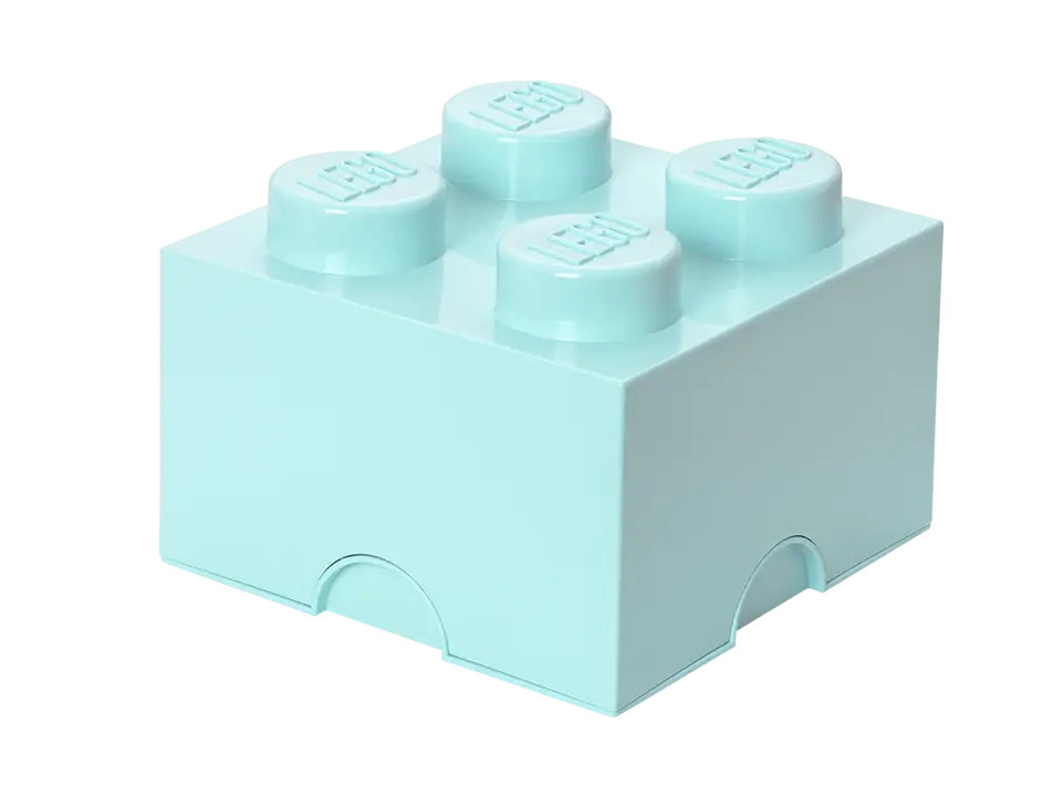 4-Stud Brick Aqua Light Blue