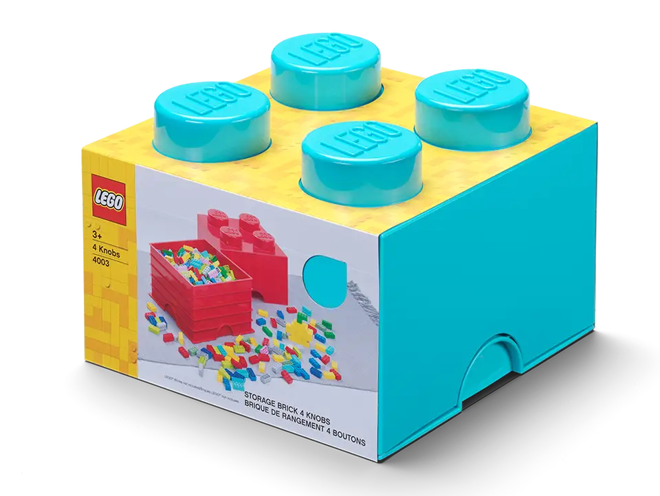 4-Stud Brick Medium Azur