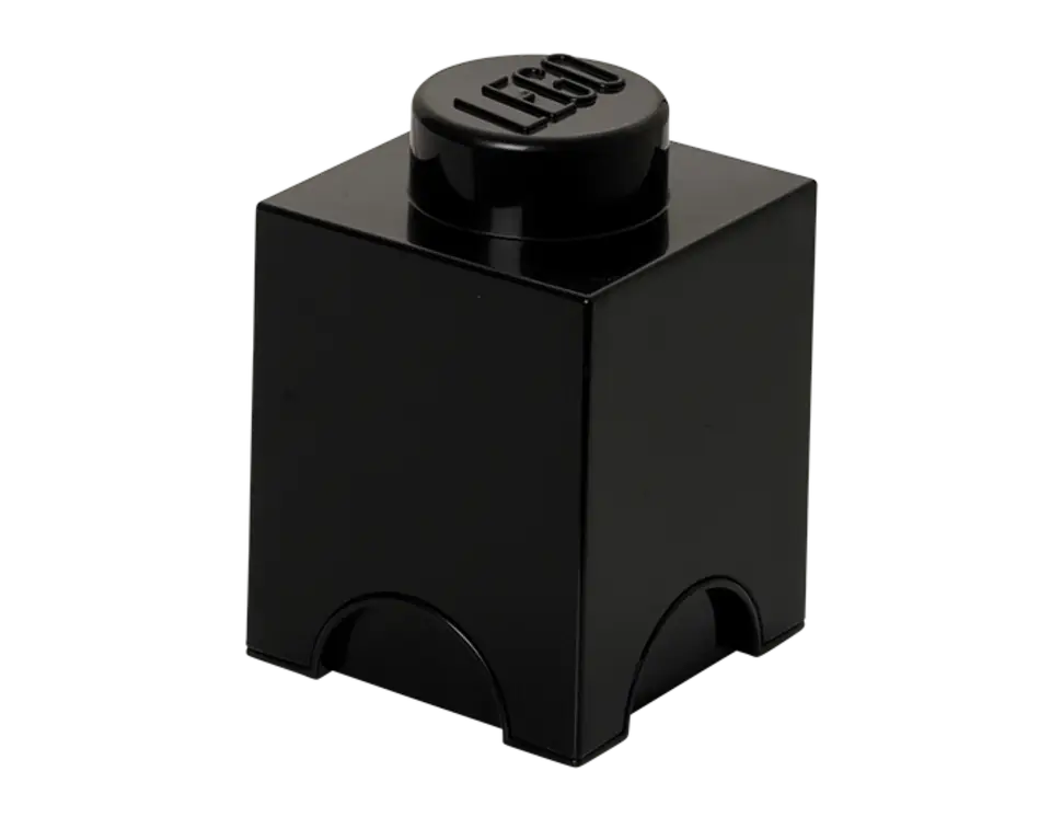1-Stud Brick Black