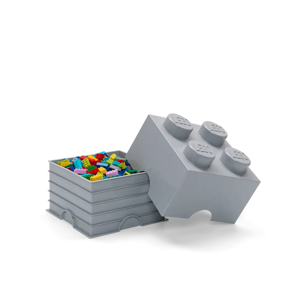4-Stud Brick Medium Stone Grey
