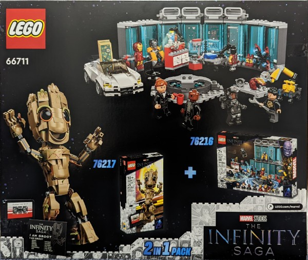 Super Heroes Bundle Pack, Iron Man 2 and Guardians of the Galaxy Vol.2, 2 in 1 Pack (Sets 76216 and 76217) - Infinity Saga Collection