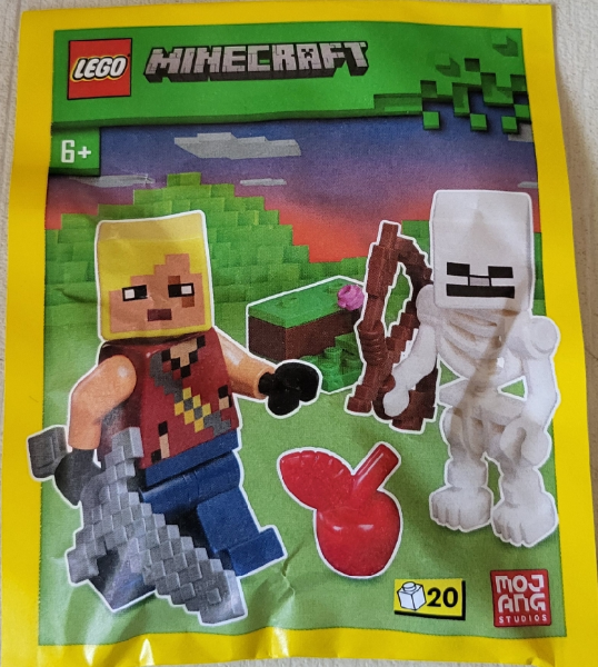 662409 Minecraft Hero with Skeleton