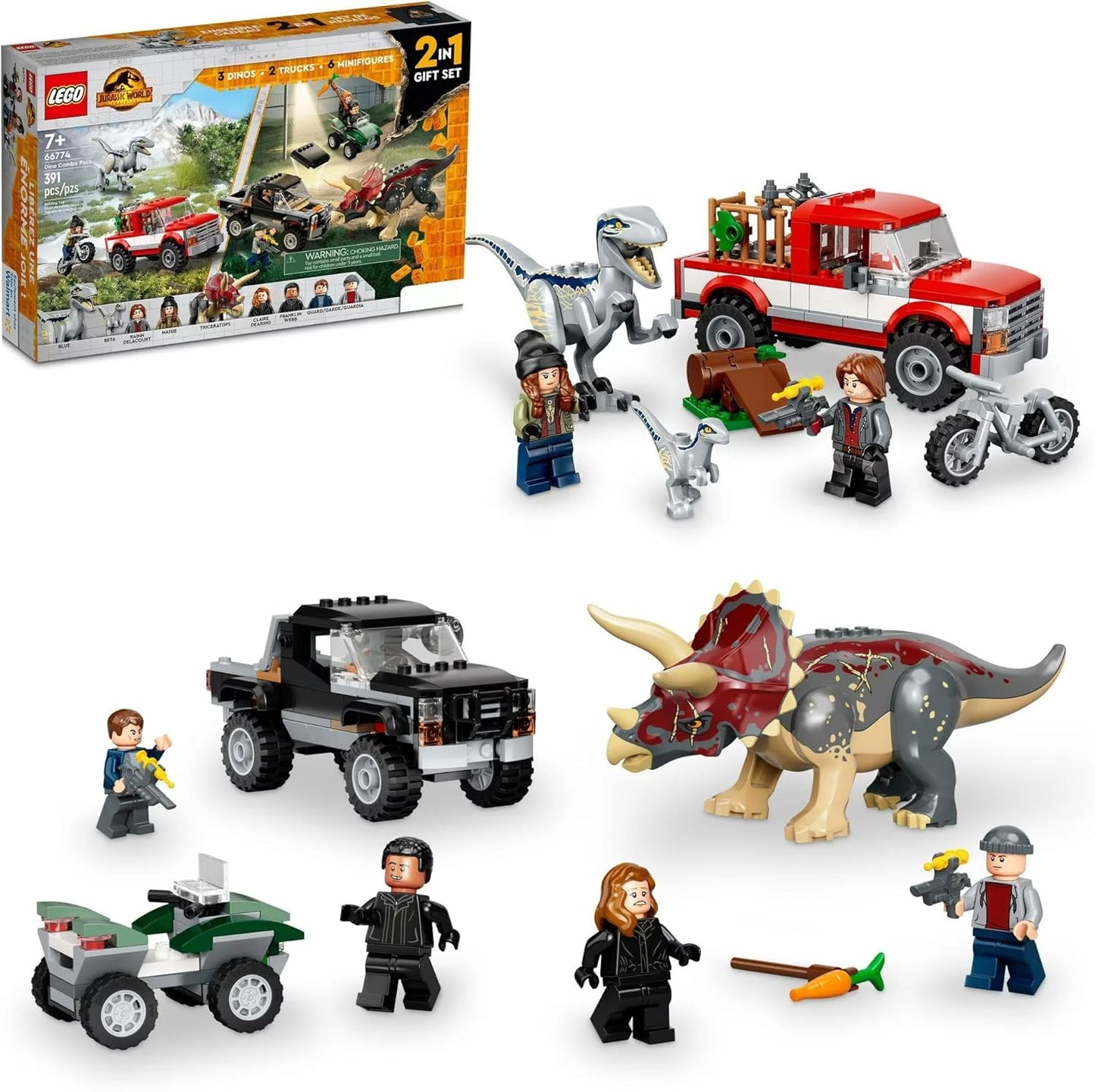 Jurassic World Bundle Pack, 2 in 1 Gift Set (Sets 76946 and 76950) - Dino Combo Pack