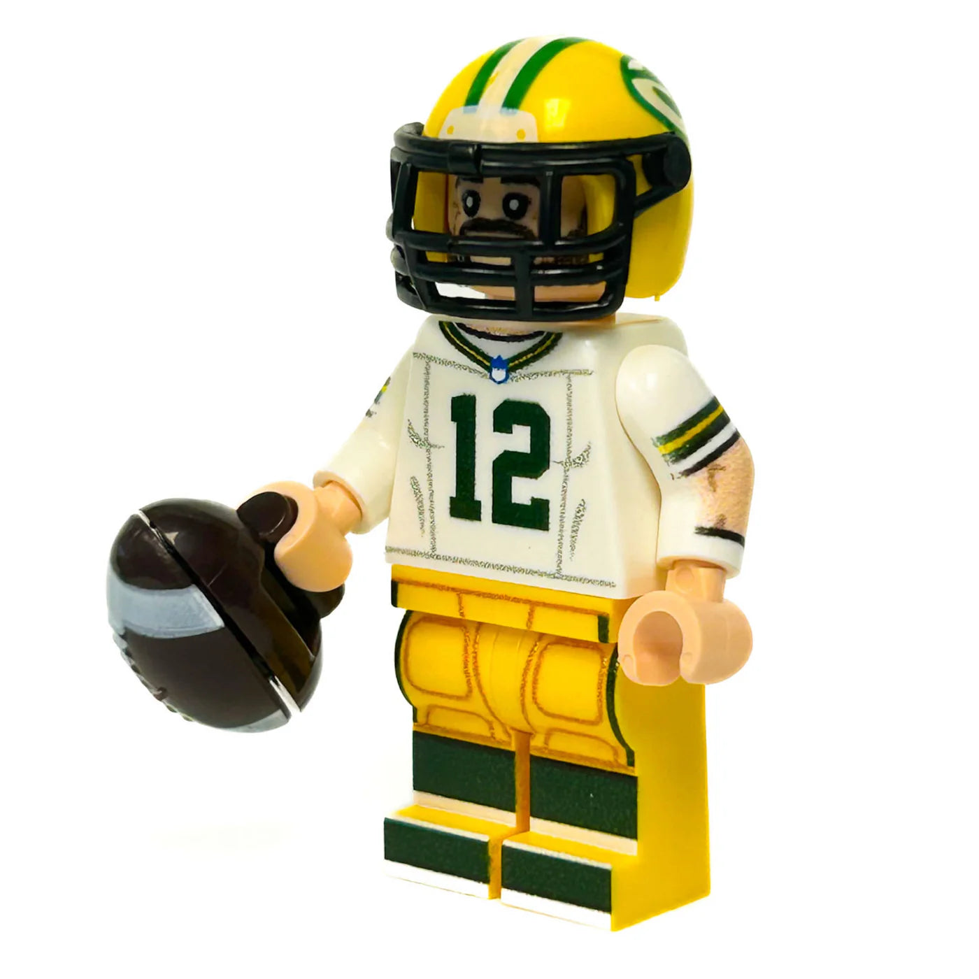 #12 Green Bay QB Football Player Custom Fig