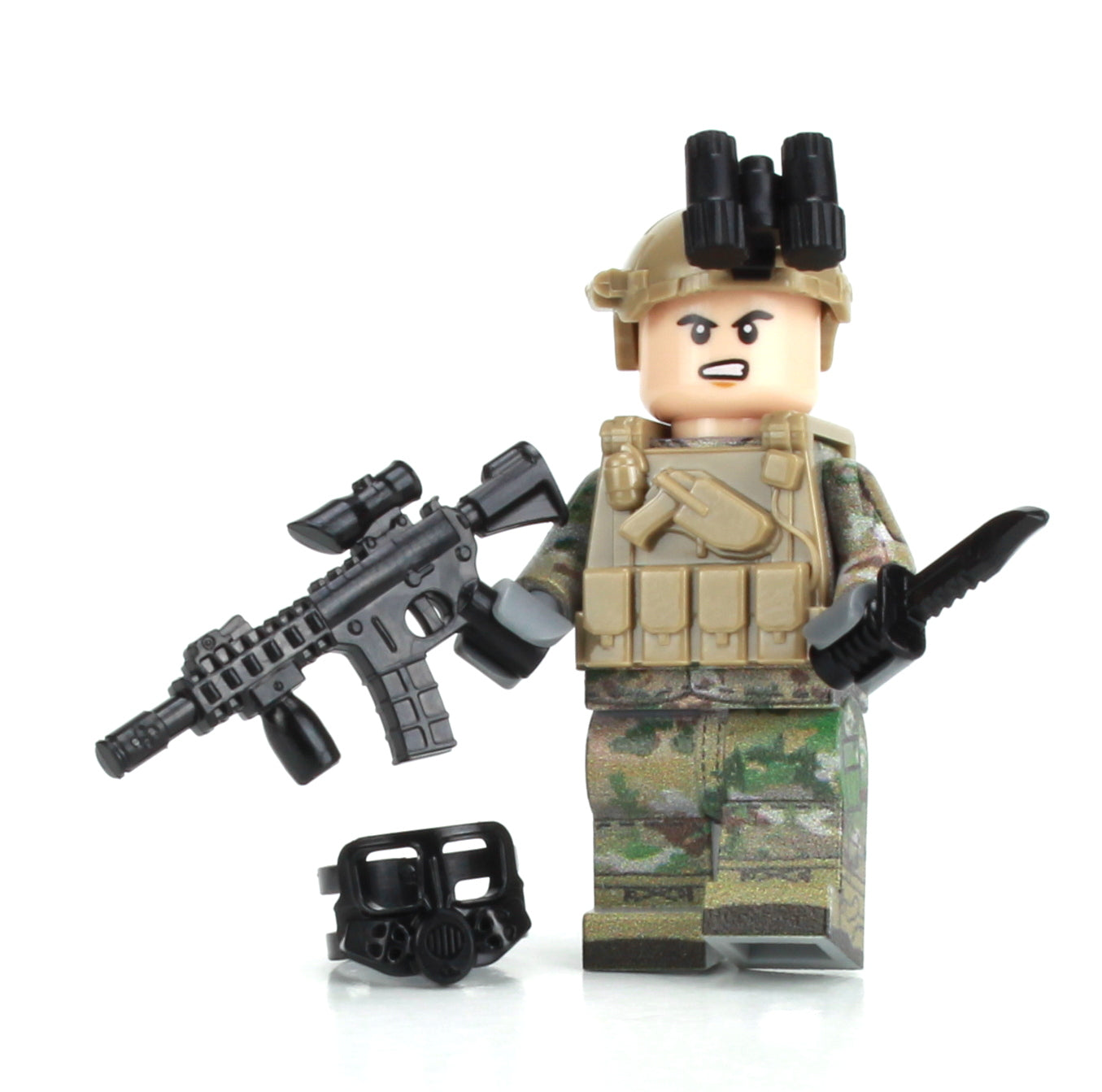 Battle Brick Minifigure STYLE 19 Army OCP Chemical Warfare