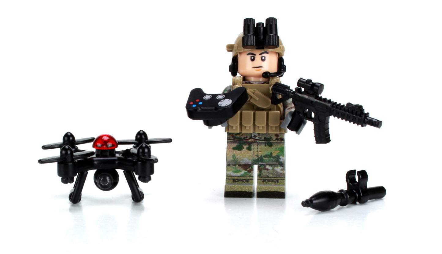 Battle Brick Minifigure STYLE 21 Collectible Season 2: FPV Drone Operator OCP (101)