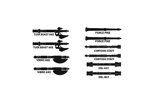 Royal Guard BLACK Weapons pack