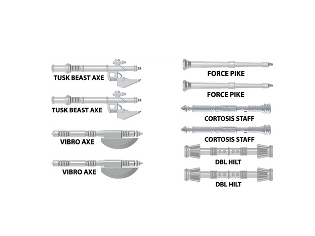 Royal Guard METAL GREY Weapons pack