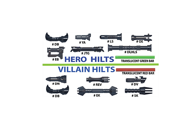 Hero vs. Villain BLACK Hilt pack