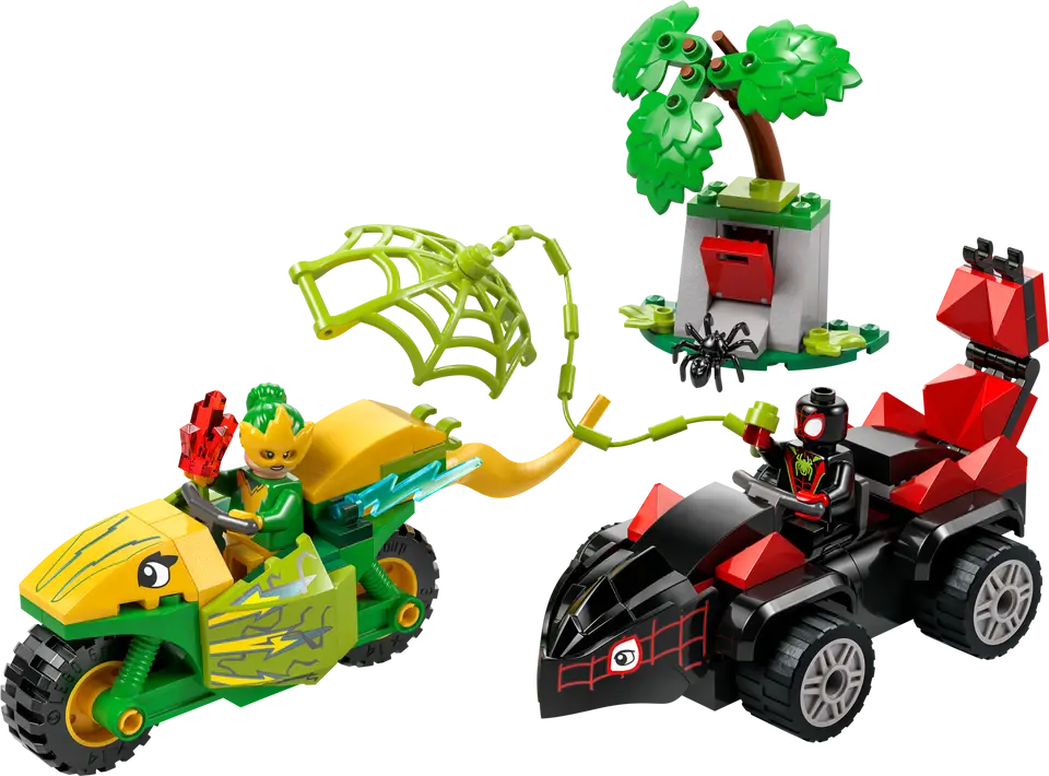 Spin and Electro Dinosaur Vehicle Chase