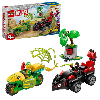 Spin and Electro Dinosaur Vehicle Chase