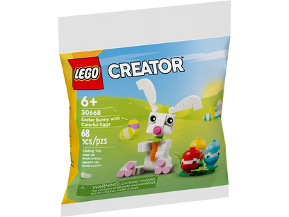 Easter Bunny with Colorful Eggs polybag