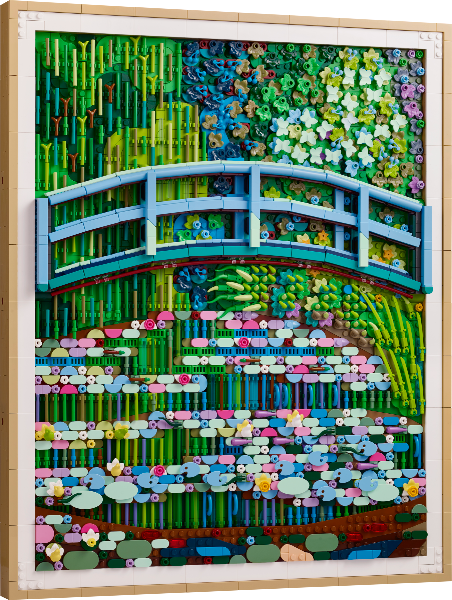 Bridge Over a Pond of Water Lillies