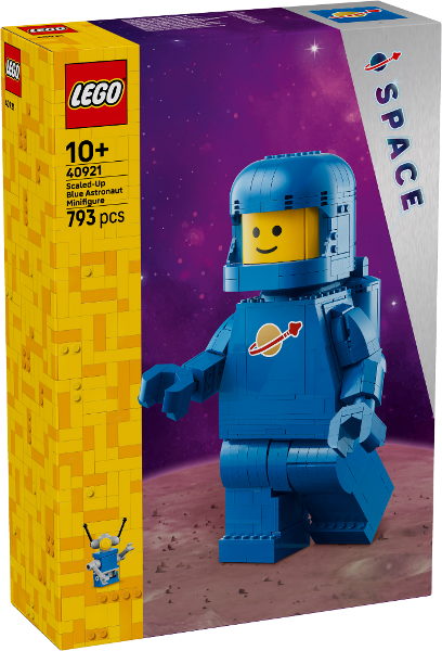 Up-Scaled Blue Astronaut Minifigure