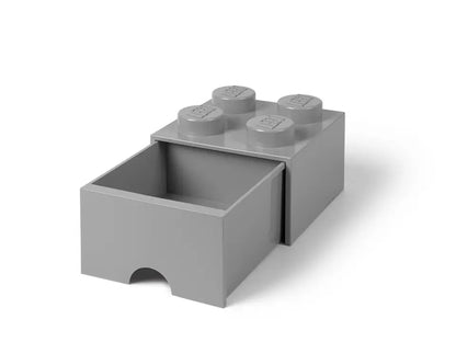 4-Stud Brick Drawer Medium Stone Grey