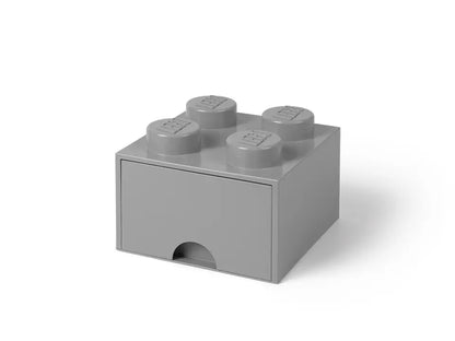 4-Stud Brick Drawer Medium Stone Grey