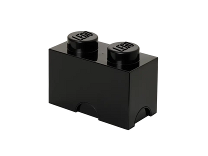 2-Stud Brick Black
