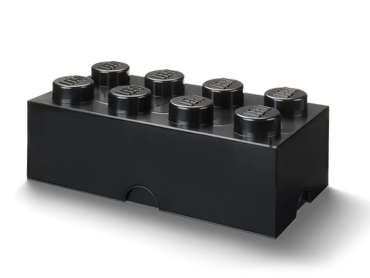 8-Stud Brick Black