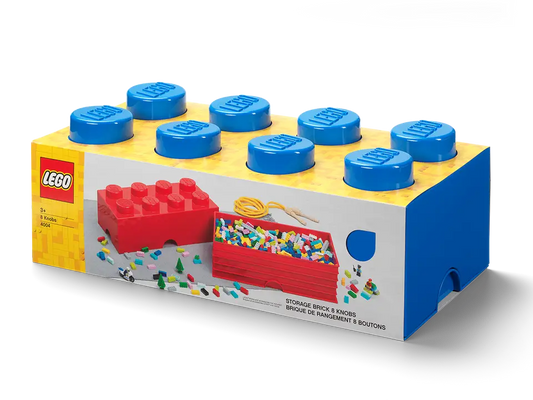 8-Stud Brick Blue