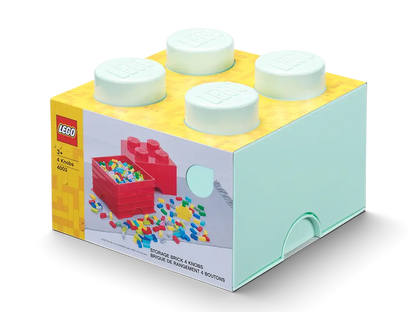 4-Stud Brick Aqua Light Blue