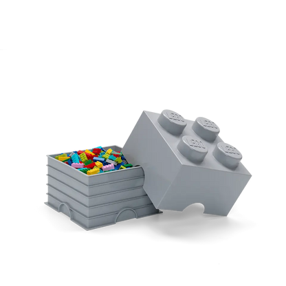 4-Stud Brick Medium Stone Grey