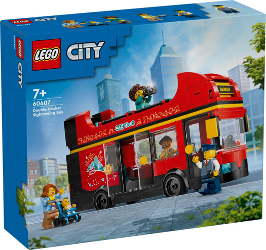 Red Double-Decker Sightseeing Bus
