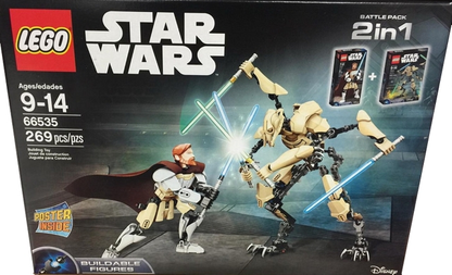 Star Wars Bundle Pack, Battle Pack 2 in 1 Obi-Wan Kenobi and General Grievous