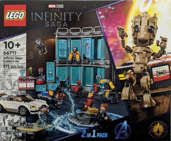 Super Heroes Bundle Pack, Iron Man 2 and Guardians of the Galaxy Vol.2, 2 in 1 Pack (Sets 76216 and 76217) - Infinity Saga Collection