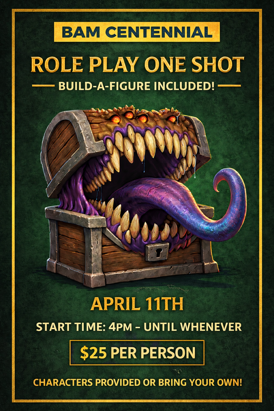TICKET: Tabletop RPG- One Shot Game 4PM April 11th