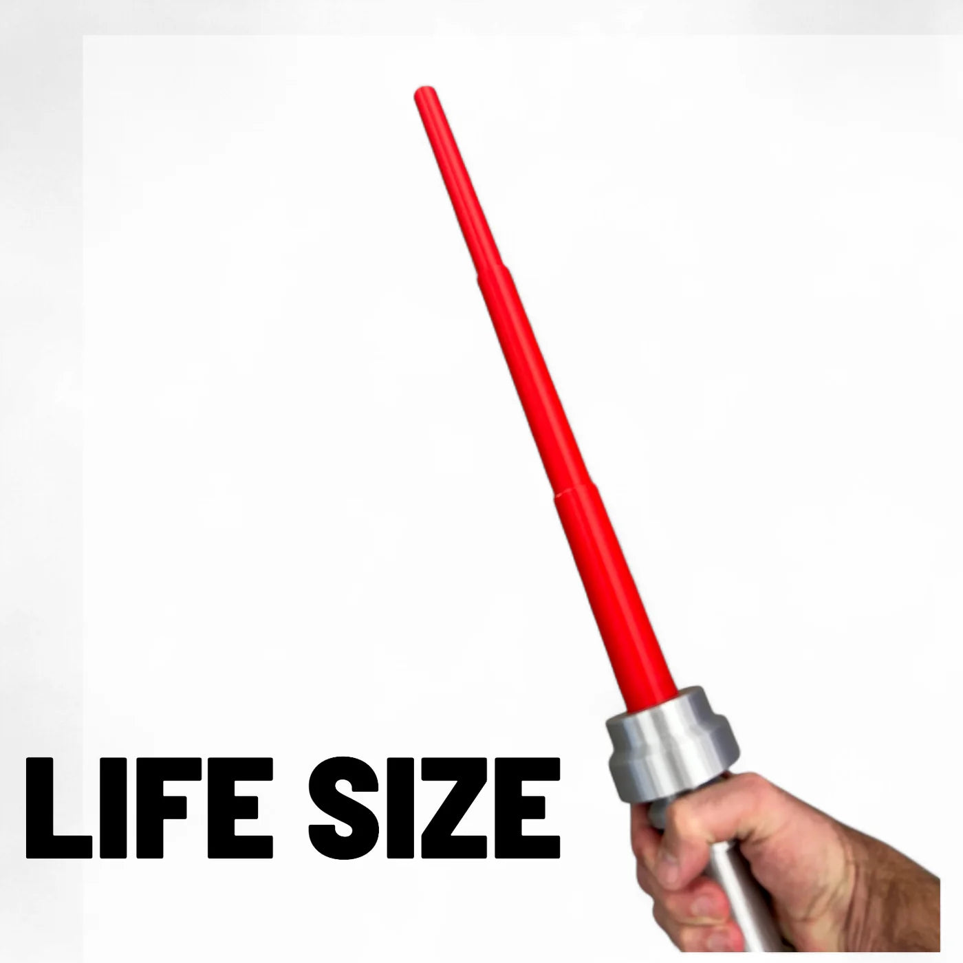 Life Size Retractable Saber Hilt (Red)