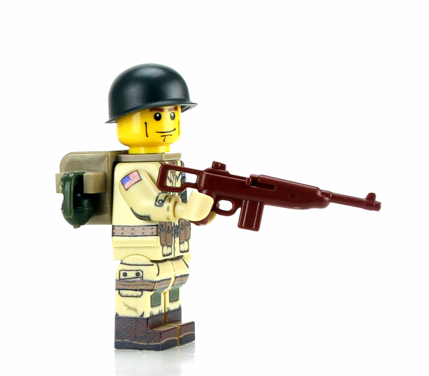 Battle Brick Minifigure STYLE 29 WW2 US Army 101st Airborne Paratrooper (1)