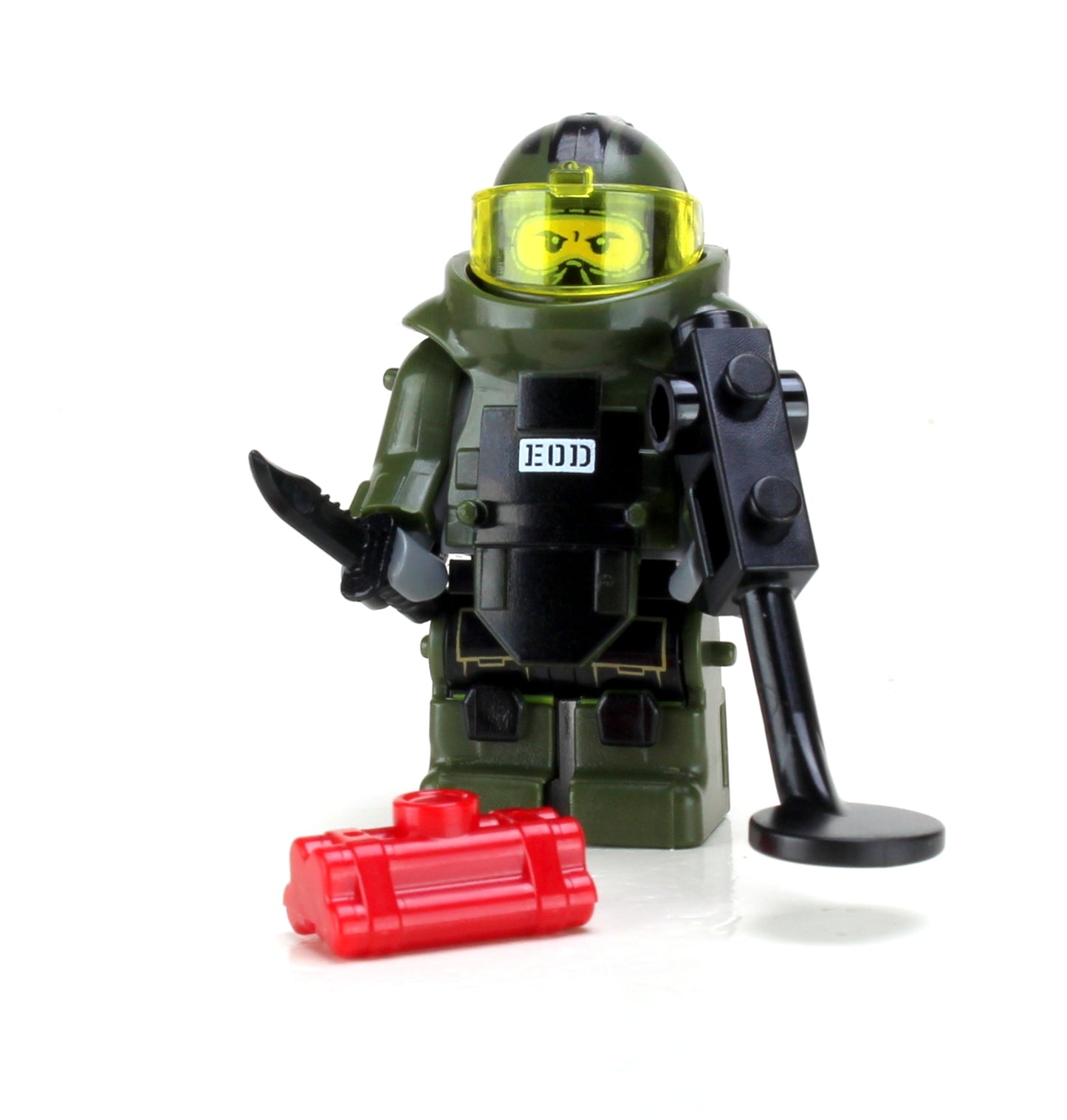 Battle Brick Minfigure STYLE 18 Bomb Squad Explosive Disposal Specialist EOD (82)