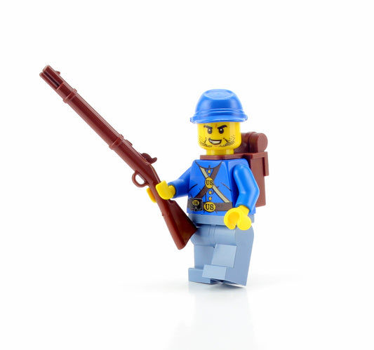 Battle Brick Minifigure STYLE 7 Union Army Civil War Soldier Minifigure (25)