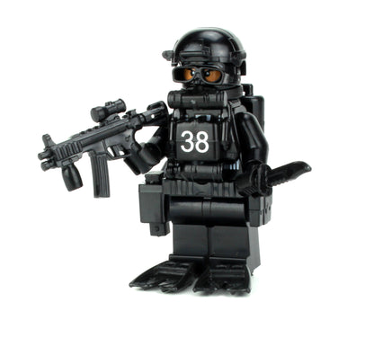 Battle Brick Minifigure STYLE 23 Navy Seal Special Forces Diver Fig (68)
