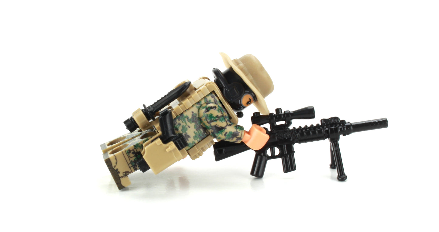 Battle Brick Minfigure Style 13 Force Recon Sniper Marine (43)