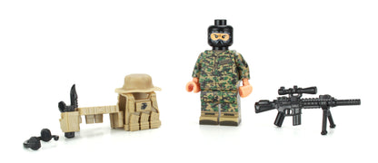 Battle Brick Minfigure Style 13 Force Recon Sniper Marine (43)