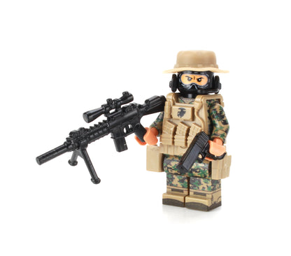 Battle Brick Minfigure Style 13 Force Recon Sniper Marine (43)