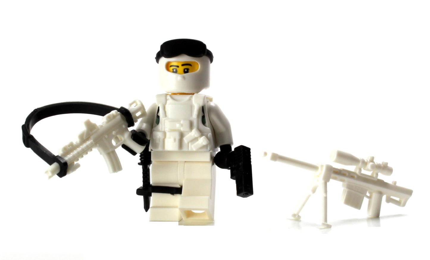 Battle Brick Minifigure STYLE 22 Special Forces Winter Army Commando Fig (63)