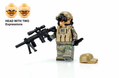 Battle Brick Minifigure STYLE 25 Army Special Forces Sniper OCP fig (84)