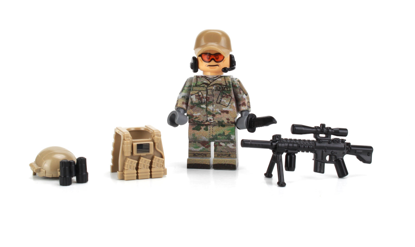Battle Brick Minifigure STYLE 25 Army Special Forces Sniper OCP fig (84)