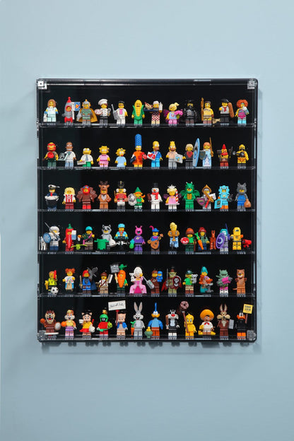 72 Figure Wall Mount Display Case - Black