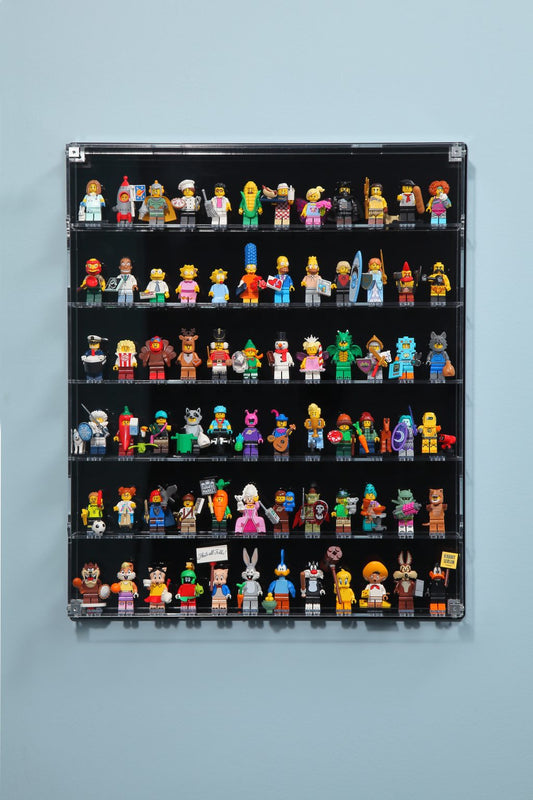 72 Figure Wall Mount Display Case - Black