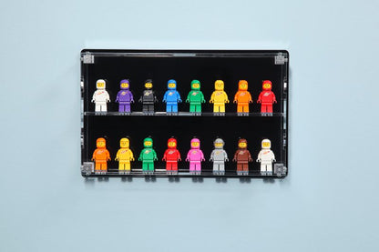16 Figure Wall Mount Display Case - Black