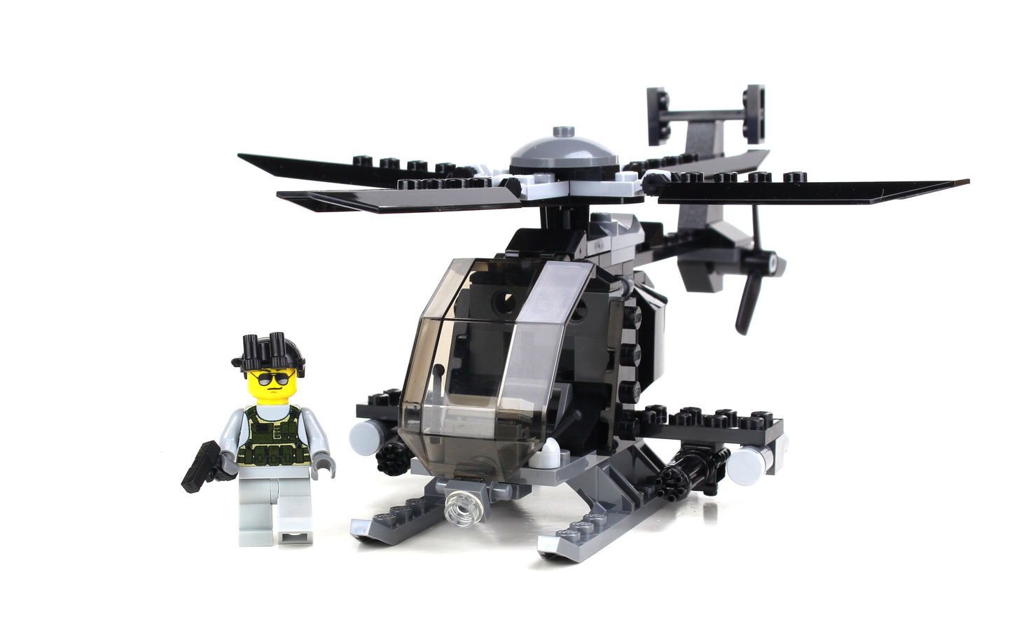Army AH-6 Little Bird Helicopter (1 Minifig) (S9)