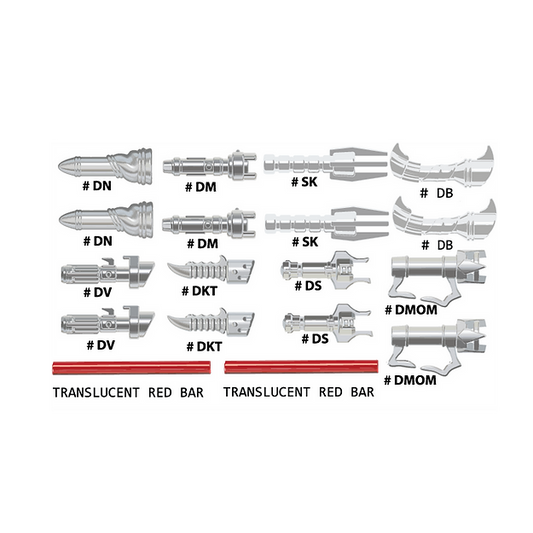 Dual Villain Hilts - Metallic