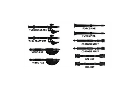 Royal Guard BLACK Weapons pack