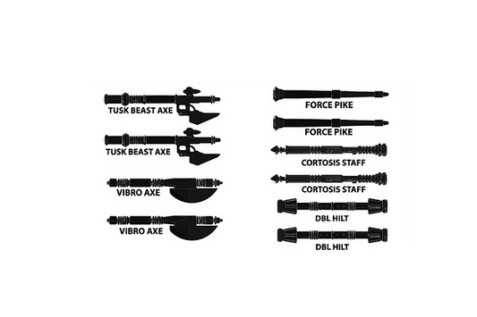 Royal Guard BLACK Weapons pack